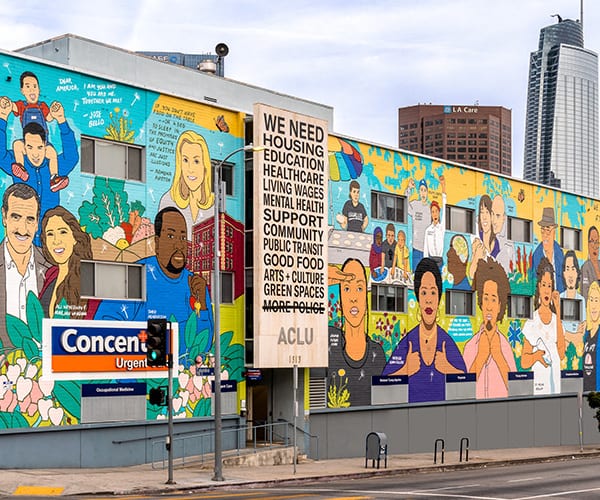 Care We Create mural detail